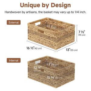 Cesta de Almacenamiento Tejida a Mano de Jacinto de Agua y Pasto Marino, Venta al por Mayor, Ecológica, Hecha en Vietnam - Product Image 2