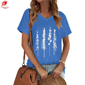 Camisetas de Mujer con Estampado, Diseño Exclusivo, Corte Holgado, Algodón, Estilo Urbano, Moda Casual, Ropa de Calle, Verano - Product Image 2