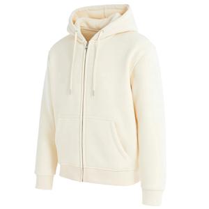 Sudadera con Capucha y Cierre de Cremallera para Hombre, Color Gris, 100% Algodón Felpa, Corte Regular, Color Sólido, para Otoño, Marca Harry Johnson Production - Product Image 4