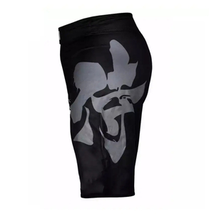 Shorts de bain pour hommes, noir et blanc, à motifs graphiques, taille élastique, longueur mi-longue, décontractés, pour la plage, l'été - Product Image 5