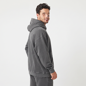 Custom Logo Oversize 400gsm Heavy Weight Fleece Hoodies for Men Style with Embroidery for Winter Hoodies Sweatshirts <b>Jumpers</b> - Product Image 6
