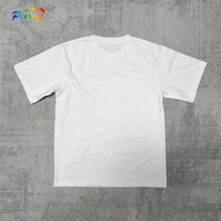 T-shirt pour homme personnalisé par le fabricant OEM, blanc, impression sérigraphique 3D fine, 240 g/m², 100 % coton, coupe classique