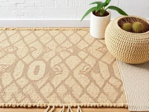 Tapis en jute naturel de grande taille, haute qualité, tissé à la main, sur mesure, au meilleur prix - Product Image 2
