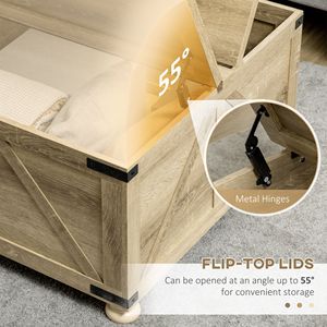 Tavolino quadrato fattoria con Flip-Top nascosto gambe in legno di quercia per soggiorno - Product Image 5