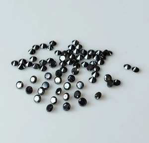 Diamants naturels noirs de qualité supérieure, taille brillant, 1,75 mm, 2 mm, 2,50 mm, certifiés IGI, vente en gros de diamants en vrac pour bijoux - Product Image 4