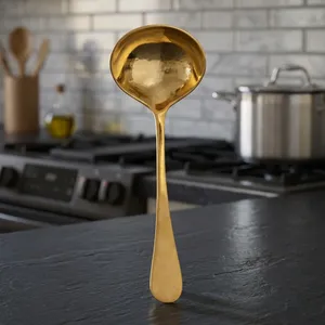 Cuillère à café de luxe en acier inoxydable doré, long manche, cuillère doseuse pour thé, sucre, poudre, épices et accessoires de cuisine - Product Image 2