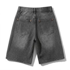 Short en jean délavé et vieilli personnalisé, nouveau style vintage tendance, qualité supérieure, pour unisexe, streetwear et tenue décontractée - Product Image 2