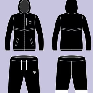 Chándal Reversible para Hombre, Todas las Tallas, Invierno, Corte Regular, con Capucha, Color Sólido, Tallas Grandes, Diseño Personalizado, Ligero, Antibacteriano - Product Image 1