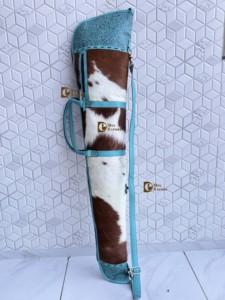 Nuevo Bolso de Hombro Elegante de Cuero con Piel de Vaca y Cuero Repujado Turquesa 2026 para Unisex - Product Image 3