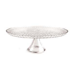 Base para Pastel Excelsa Arabesque de Vidrio Transparente de 31 cm - Product Image 1