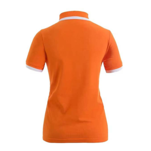 เสื้อโปโลแขนสั้นผู้หญิง ทรงดรายฟิต สีพื้น ดีไซน์คอปกเรียบหรู สำหรับสไตล์ทันสมัยในเทรนด์แฟชั่น - Product Image 2
