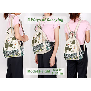 Sac à dos en jute robuste, réutilisable, écologique, pour voyages, randonnées et sorties quotidiennes - Product Image 3