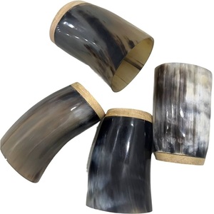 Vasos de cuerno natural para beber |   Copa de cuerno vikinga | Vasos hechos a mano de cuerno de ganado, vasos para beber de vaca disponibles. - Product Image 3
