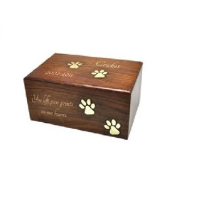 Urne funéraire en bois en forme de cœur, style américain, durable, pour animaux de compagnie - Product Image 6