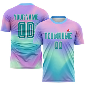 เสื้อวอลเลย์บอลแบบซับลิเมชั่นสั่งทำพิเศษ คอวี แขนสั้น ระบายเหงื่อ แห้งเร็ว พิมพ์ชื่อทีมและหมายเลขด้านหน้า 100% - Product Image 1