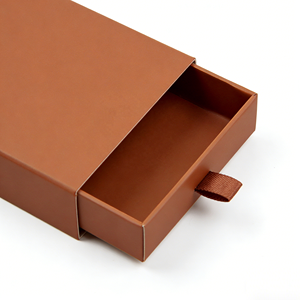 Boîte à bijoux en papier artisanal de petite taille, emballage de luxe avec logo pour bracelet, collier, cadeau - Product Image 1