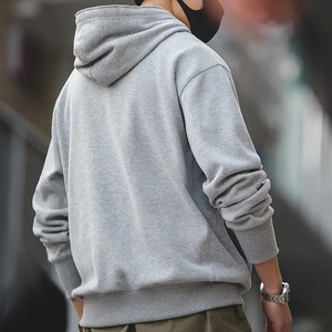 Sudadera con Capucha para Hombre, Corte Regular, Algodón French Terry, Color Sólido, Bolsillo Frontal, Estilo Casual, Otoño 2027 - Product Image 5
