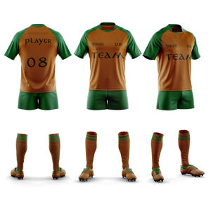 Tenue de rugby pour équipe, vêtements de performance, ensemble maillot d'entraînement pour club sportif, impression de logo personnalisé, respirant, 100% polyester - Product Image 3