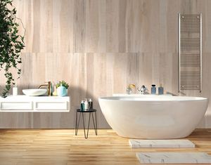 กระเบื้องพอร์ซเลนขัดเงาสีเบจลายไม้ป่าขนาด 24x48 มม. หนา 9 มม. ดีไซน์โมเดิร์นคลาสสิก กระเบื้องอิฐทนไฟคุณภาพพรีเมียม ได้รับการรับรองมาตรฐาน CE - Product Image 1