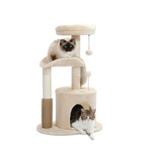 Giocattoli divertenti per gatti per interni con corda di Sisal naturale su cui grattare e giocare - Product Image 1