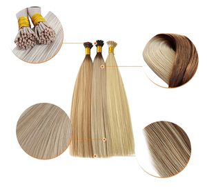 Venta al por mayor de fábrica 100% extensiones de cabello humano saludable cutícula alineada cabello punta plana extensión de cabello para salón - Product Image 2