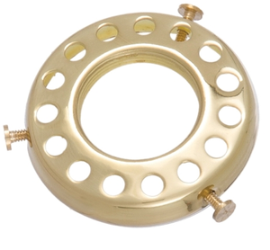 Support de lampe en laiton à visser avec œillets pour vis de fixation, tailles 2 1/4 pouces et 3 1/4 pouces - Product Image 2