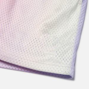 กางเกงขาสั้นผู้ชายสไตล์สตรีทแฟชั่น ผ้าอ๊อกซ์ฟอร์ด ลายไล่สี ผ้าตาข่าย โพลีเอสเตอร์ 100% ระบายอากาศได้ดี กันยับ - Product Image 3