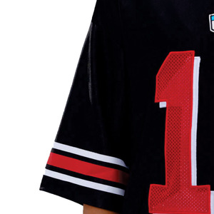 Custom Women Oversized Mesh American Football Jersey Tee OEM Two Tone Sports Streetwear V Neck Graphic Team Fashion Sports Top - Product Image 6