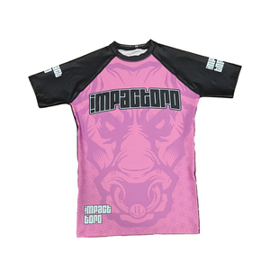 Nuevo Conjunto de Ropa de Artes Marciales Mixtas (MMA) Personalizado para Hombre, Color Rosa y Negro, Impresión por Sublimación, Secado Rápido, Ajustado, Unisex, para Adultos, en Poliéster - Product Image 2