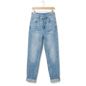 Jeans Casuales y Elegantes para Mamá, Corte Relajado, Cintura Alta, Cómodos, Transpirables y Ligeros para el Día a Día, Viajes y Moda - Product Image 1