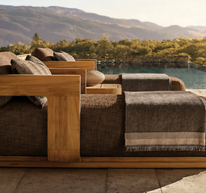 Juego de Sillas de Playa y Piscina Amangiri de Madera de Teca Sólida, Ecológicas, Duraderas, de Diseño Minimalista - Product Image 2