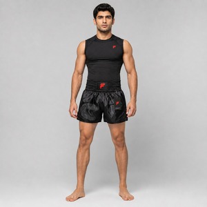 Shorts de Muay Thai performants, fabriqués avec des matériaux respirants assurant confort, flexibilité et durabilité. - Product Image 1
