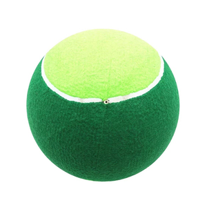 Balle de tennis personnalisée en feutre vert, balle souple avec bordure blanche pour animaux de compagnie - Product Image 5