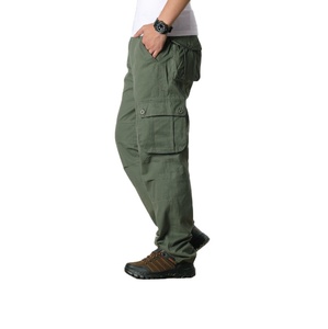 Pantalon Cargo en Toile pour Homme, Taille Haute, Décontracté, Imperméable, Multi-Poches, Jambe Droite, Anti-Usure, Poids Lourd, Fournisseur BD, Vie Quotidienne - Product Image 1