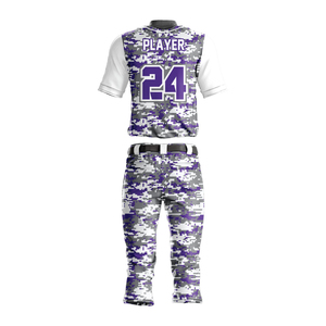Ensemble d'uniformes de baseball imprimés sur mesure de haute qualité, respirant, séchage rapide, 100% polyester, vêtements de sport en grande taille, fabriqué au Pakistan - Product Image 3