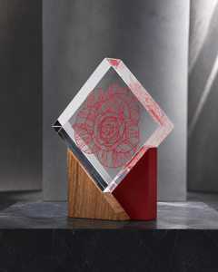 Modern Classic Custom Acrylic Bronze Durable Recyclable Award Recognition <b>Plaque</b> Engraved Logo Text for Corporate Events - Product Image 4