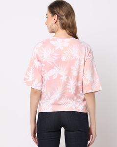 T-shirt pour femme de qualité supérieure, confortable, 100 % coton, fabriqué sur mesure au Pakistan, épaules tombantes, motif uni, impression numérique, vierge - Product Image 3
