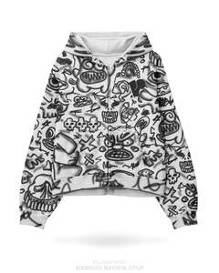 Sweat à capuche personnalisé tendance streetwear, style portrait hip-hop rap, en coton premium 100% doux comme une couverture, pour hommes - Product Image 4