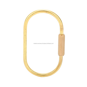 ห่วงคล้องกุญแจแบบหนีบสกรูทองเหลืองแบบหนา สำหรับจัดระเบียบกุญแจและใช้งานกลางแจ้ง - Product Image 1