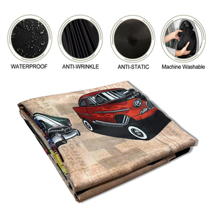 ผ้าคลุมตัดผมคุณภาพสูงสำหรับร้านเสริมสวย ลายพิมพ์ดีไซน์เนอร์ ผ้าคลุมช่างตัดผมกันน้ำ ปรับระดับคอได้ - Product Image 4