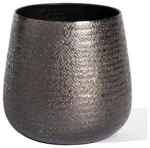 Pot de fleurs moderne en métal pour plantes d'intérieur, élégant récipient de décoration pour la maison, idéal pour le salon, le bureau et l'entrée. - Product Image 2
