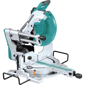 Scie à onglet coulissante électrique à double biseau de 12 pouces avec guide laser intégré, moteur sans balais 1500W, coupe 130mm, pour le bricolage du bois - Product Image 2