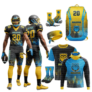 Paquete más vendido, uniforme de fútbol americano, conjuntos de camisetas sublimadas personalizadas para equipos, mochilas, paquetes con capucha - Product Image 1