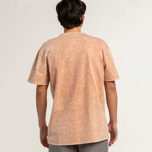 Fabricante de Camisetas Extra Grandes a Precio Económico, Camiseta de Manga Corta con Color Personalizado para Hombre, Camiseta Lisa con Lavado Ácido, Precio al por Mayor, OEM Personalizado - Product Image 3