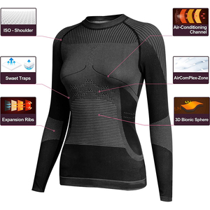 RABUSH SPORTS Ropa Interior Larga de Yoga para Mujer, Ecológica, Sin Costuras, con Tirantes Cruzados, Color Azul, Spandex/Algodón - Product Image 3