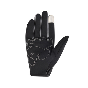Gants de moto unisexes en nylon, protection intégrale des doigts, équipement de conduite avec armure rigide pour les jointures, sangle de poignet réglable - Product Image 6