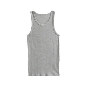 เสื้อกล้ามสำหรับใส่ได้ทั้งชายและหญิงชุดฟิตเนสแนวสตรีททำจากผ้าฝ้ายถักโลโก้ได้ตามต้องการ - Product Image 6