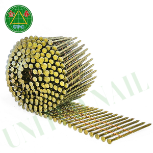 Venta Directa de Fábrica: 4500 Uds. Clavos en Espiral de 2-1/2 Pulgadas con Anillo/Lisa/Vástago Roscado, Recubiertos de Amarillo para Pistola Neumática, de Vietnam - Product Image 3