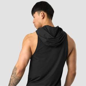 เสื้อฮู้ดออกกำลังกายฟิตเนสแขนสั้นทรงเข้ารูป ขายส่งราคาถูก เสื้อฮู้ดผู้ชายแขนสั้นแบบสั่งทำพิเศษ ลดราคา - Product Image 2