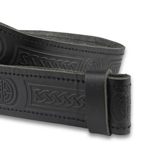 Ceinture à motif de nœud celtique en relief, en cuir écossais 100% de haute qualité, fabrication traditionnelle, fournitures d'usine - Product Image 2